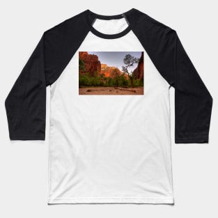 Early Morning Solitude At Zion © Baseball T-Shirt